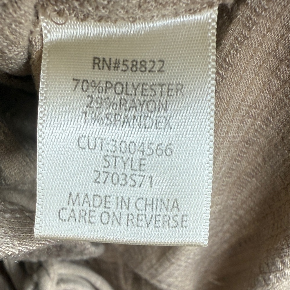 Max Studio Beige Ruched Blouse - Picture 6 of 8